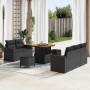 Conjunto de sofá de jardín 8 pcs Negro ratán sintético en Sofás de exterior | Comprar online en Foru.es