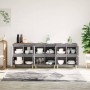 Aparadores 3 uds madera contrachapada gris Sonoma 60x35x70 cm de vidaXL, Aparadores - Ref: Foro24-3185773, Precio: 176,24 €, ...