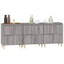 Aparadores 3 uds madera contrachapada gris Sonoma 60x35x70 cm de vidaXL, Aparadores - Ref: Foro24-3185773, Precio: 176,24 €, ...