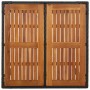 Set comedor de jardín 3 pzas con cojines ratán sintético negro de vidaXL, Conjuntos de jardín - Ref: Foro24-3185068, Precio: ...