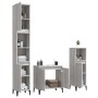 Set de muebles de baño 3 pzas madera contrachapada gris sonoma de vidaXL, Muebles de baño - Ref: Foro24-3185595, Precio: 169,...