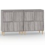 Aparadores 2 uds madera contrachapada gris Sonoma 60x35x70 cm de vidaXL, Aparadores - Ref: Foro24-3185757, Precio: 118,30 €, ...