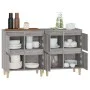 Aparadores 2 uds madera contrachapada gris Sonoma 60x35x70 cm de vidaXL, Aparadores - Ref: Foro24-3185757, Precio: 117,07 €, ...