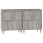 Aparadores 2 uds madera contrachapada gris Sonoma 60x35x70 cm de vidaXL, Aparadores - Ref: Foro24-3185757, Precio: 118,30 €, ...