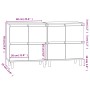 Aparadores 2 uds madera contrachapada gris Sonoma 60x35x70 cm de vidaXL, Aparadores - Ref: Foro24-3185757, Precio: 118,30 €, ...