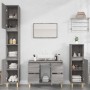 Set de muebles de baño 3 pzas madera contrachapada gris sonoma de vidaXL, Muebles de baño - Ref: Foro24-3185603, Precio: 222,...