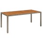Set comedor jardín 7 pzas y cojines ratán sintético gris de vidaXL, Conjuntos de jardín - Ref: Foro24-3185048, Precio: 984,03...