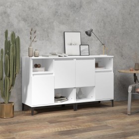 Aparadores 2 uds madera contrachapada blanco 60x35x70 cm de vidaXL, Aparadores - Ref: Foro24-3185727, Precio: 114,83 €, Descu...