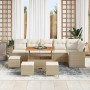 Conjunto de sofás de jardín con cojín 12 pcs Beige y Crema en Sofás de exterior | Comprar online en Foru.es