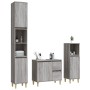 Set de muebles de baño 3 pzas madera contrachapada gris sonoma de vidaXL, Muebles de baño - Ref: Foro24-3185541, Precio: 187,...