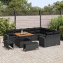 Conjunto de sofás de jardín 13 pcs Negro ratán sintético en Sofás de exterior | Comprar online en Foru.es