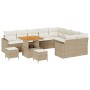 Conjunto de sofá de jardín con cojín 12 pcs beige y crema en Sofás de exterior | Comprar online en Foru.es