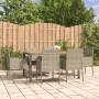 Set comedor jardín 7 pzas y cojines ratán sintético gris de vidaXL, Conjuntos de jardín - Ref: Foro24-3185020, Precio: 446,94...