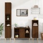 Set de muebles baño 3 pzas madera contrachapada roble marrón de vidaXL, Muebles de baño - Ref: Foro24-3185620, Precio: 194,73...