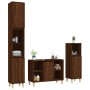 Set de muebles baño 3 pzas madera contrachapada roble marrón de vidaXL, Muebles de baño - Ref: Foro24-3185620, Precio: 194,73...