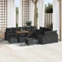 Conjunto de sofás de jardín 17 pcs Negro ratán sintético en Sofás de exterior | Comprar online en Foru.es
