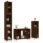 Set de muebles baño 3 pzas madera contrachapada roble marrón de vidaXL, Muebles de baño - Ref: Foro24-3185620, Precio: 194,73...