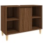 Set de muebles baño 3 pzas madera contrachapada roble marrón de vidaXL, Muebles de baño - Ref: Foro24-3185620, Precio: 194,73...