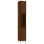 Set de muebles baño 3 pzas madera contrachapada roble marrón de vidaXL, Muebles de baño - Ref: Foro24-3185620, Precio: 194,73...