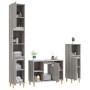 Set de muebles de baño 3 pzas madera contrachapada gris sonoma de vidaXL, Muebles de baño - Ref: Foro24-3185619, Precio: 188,...