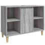 Set de muebles de baño 3 pzas madera contrachapada gris sonoma de vidaXL, Muebles de baño - Ref: Foro24-3185619, Precio: 188,...