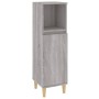 Set de muebles de baño 3 pzas madera contrachapada gris sonoma de vidaXL, Muebles de baño - Ref: Foro24-3185619, Precio: 188,...
