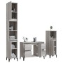 Set de muebles de baño 3 pzas madera contrachapada gris sonoma de vidaXL, Muebles de baño - Ref: Foro24-3185611, Precio: 219,...