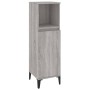 Set de muebles de baño 3 pzas madera contrachapada gris sonoma de vidaXL, Muebles de baño - Ref: Foro24-3185611, Precio: 219,...
