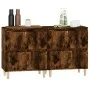 Aparadores 2 uds madera contrachapada roble ahumado 60x35x70 cm de vidaXL, Aparadores - Ref: Foro24-3185756, Precio: 113,29 €...