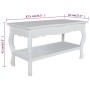 Mesa de centro de 2 niveles de MDF blanca de vidaXL, Mesas de centro - Ref: Foro24-60629, Precio: 141,07 €, Descuento: %