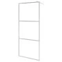 Shower screen with ESG glass shelf chromed aluminum 100x195cm by vidaXL, Shower walls and screens - Ref: Foro24-3185501, Pric...