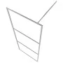 Shower screen with ESG glass shelf chromed aluminum 100x195cm by vidaXL, Shower walls and screens - Ref: Foro24-3185501, Pric...