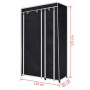 Armarios de tela 2 unidades negro de vidaXL, Armarios roperos - Ref: Foro24-60720, Precio: 81,94 €, Descuento: %