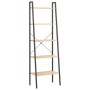 Estantería de pie 5 baldas marrón claro y negro 56x35x174 cm en Librerías y estanterías | Comprar online en Foru.es