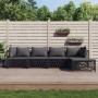 Juego muebles de jardín 5 pzas y cojines acero gris antracita de vidaXL, Conjuntos de jardín - Ref: Foro24-3186857, Precio: 4...