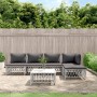 Juego de muebles de jardín 6 piezas y cojines acero blanco de vidaXL, Conjuntos de jardín - Ref: Foro24-3186858, Precio: 370,...