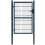 Cancela de valla 2D individual gris antracita 106x170 cm de vidaXL, Puertas de jardín - Ref: Foro24-141742, Precio: 212,66 €,...