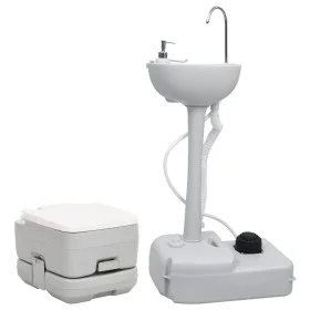 Juego de inodoro con lavabo portátil para camping de vidaXL, Camping y senderismo - Ref: Foro24-3186667, Precio: 221,15 €, De...