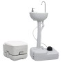 Juego de inodoro con lavabo portátil para camping de vidaXL, Camping y senderismo - Ref: Foro24-3186667, Precio: 230,13 €, De...