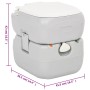 Juego inodoro con lavabo y depósito agua portátil para camping de vidaXL, Camping y senderismo - Ref: Foro24-3186672, Precio:...