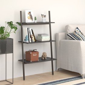 Estantería inclinada de 3 baldas negro 64x34x116 cm en Librerías y estanterías | Comprar online en Foru.es