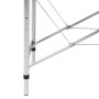 Camilla de masaje plegable 2 zonas estructura de aluminio crema de vidaXL, Mesas de masaje - Ref: Foro24-110085, Precio: 161,...