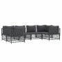 Juego de muebles de jardín 6 pzas con cojines acero antracita de vidaXL, Conjuntos de jardín - Ref: Foro24-3186919, Precio: 5...