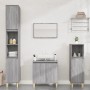 Set de muebles de baño 3 pzas madera contrachapada gris sonoma de vidaXL, Muebles de baño - Ref: Foro24-3185587, Precio: 175,...