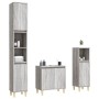 Set de muebles de baño 3 pzas madera contrachapada gris sonoma de vidaXL, Muebles de baño - Ref: Foro24-3185587, Precio: 175,...