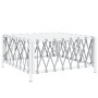 Juego de muebles de jardín 6 piezas con cojines acero blanco de vidaXL, Conjuntos de jardín - Ref: Foro24-3186886, Precio: 38...