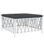 Juego de muebles de jardín 10 piezas con cojines acero blanco de vidaXL, Conjuntos de jardín - Ref: Foro24-3186930, Precio: 6...