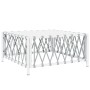 Juego de muebles de jardín 10 piezas con cojines acero blanco de vidaXL, Conjuntos de jardín - Ref: Foro24-3186930, Precio: 6...
