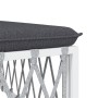 Juego de muebles de jardín 3 piezas con cojines acero blanco de vidaXL, Conjuntos de jardín - Ref: Foro24-3186846, Precio: 17...