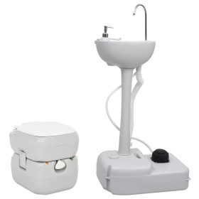 Juego de inodoro con lavabo portátil para camping de vidaXL, Camping y senderismo - Ref: Foro24-3186664, Precio: 277,59 €, De...